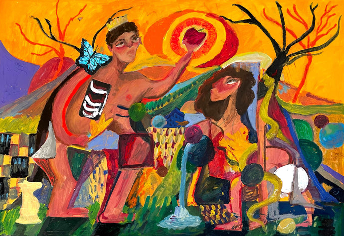 Adam and Eve Original Painting