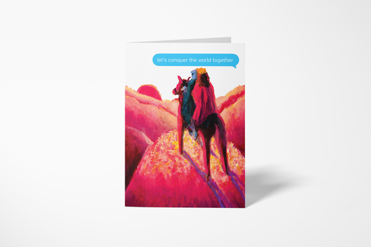 'Let's Conquer The World' Card